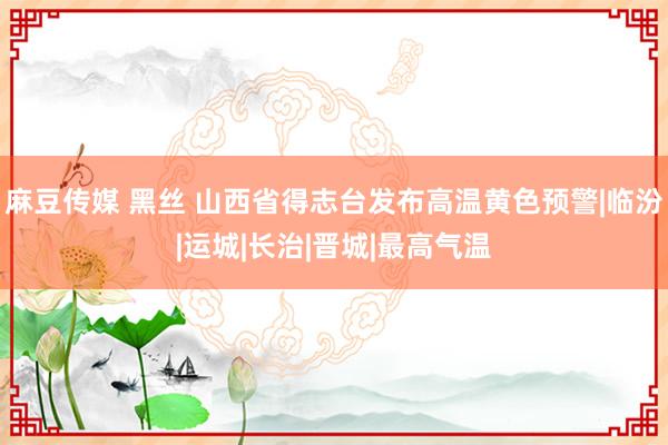 麻豆传媒 黑丝 山西省得志台发布高温黄色预警|临汾|运城|长治|晋城|最高气温